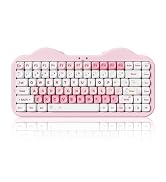 YUNZII C75 Wireless Mechanical Keyboard,75% Layout, Hot-Swappable NKRO,BT5.0/2.4G/USB-C Mode,Dye-...