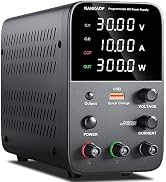 DC Power Supply Variable, Bench Power Supply with Encoder Adjustment Knob, Output Enable/Disable ...