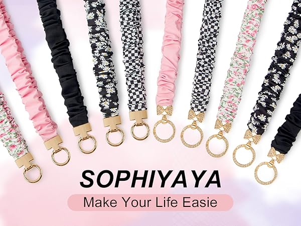 scrunchie lanyard