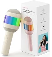 Karaoke Machine for Kids Adults, Portable Bluetooth Microphone Song Toys with LED Light, Best Chr...