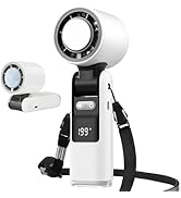 Fenpos Foldable Handheld Turbo Fan, Ice Powerful Portable Fans, Mini Fans with LED Flashlight,Per...