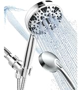 BOWGER Shower Head with Handheld High Pressure Multi-Function 7 modes, Built-in Power Wash to Cle...