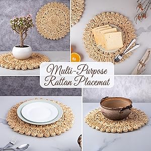 placemats woven; table placemats; round wicker placemats; woven placemats bulk