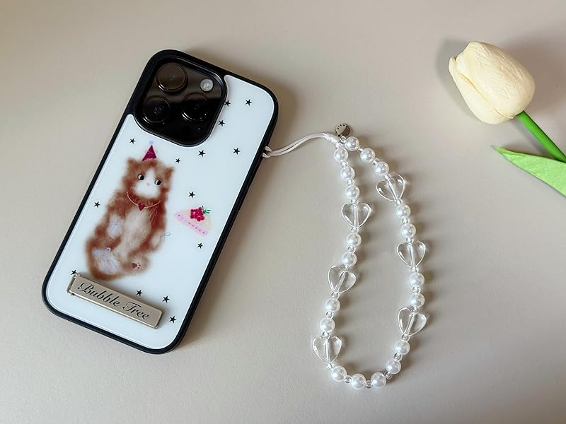 pearl phone charm