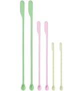 Makeup Spatula Set – 6 Pack Silicone Jar Scraper in Mini, Small, Large Sizes for Cosmetics, Lotio...