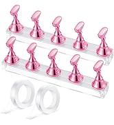 Difenni Nail Stand for Press On Nail Holder for Painting Nails Magnetic Nail Tips Practice Holder...
