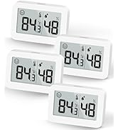 DOOMAY Mini Hygrometer Indoor Thermometer, Digital Humidity Gauge with Celsius Fahrenheit Switch ...