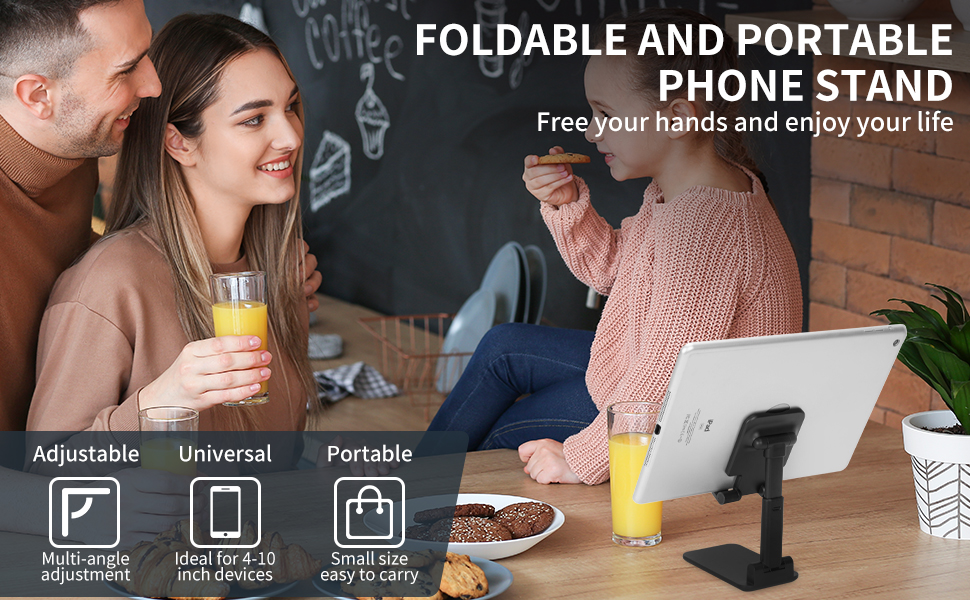 foldable and portable phone stand free your hands and enjoy your life