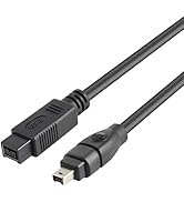 Herfair Firewire Cable IEEE 1394 9Pin to 4Pin Wire Firewire 800 to 400 Cable for DV Camera Camcor...