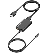 AUTOUTLET 192KHz HDMI ARC Audio Extractor to Optical TOSLINK SPDIF & Coaxial Audio Splitter Conve...