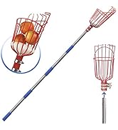 DIIG 8 Foot Fruit Picker Tool with Stainless Steel Pole, Picking Equipment for Lemons, Apples, Gu...