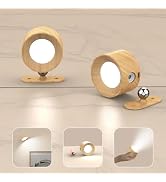 AKSDA Battery Operated Wall Sconces Set of 2, Magnetic Cordless LED Wall Lights with 3 Color Temp...