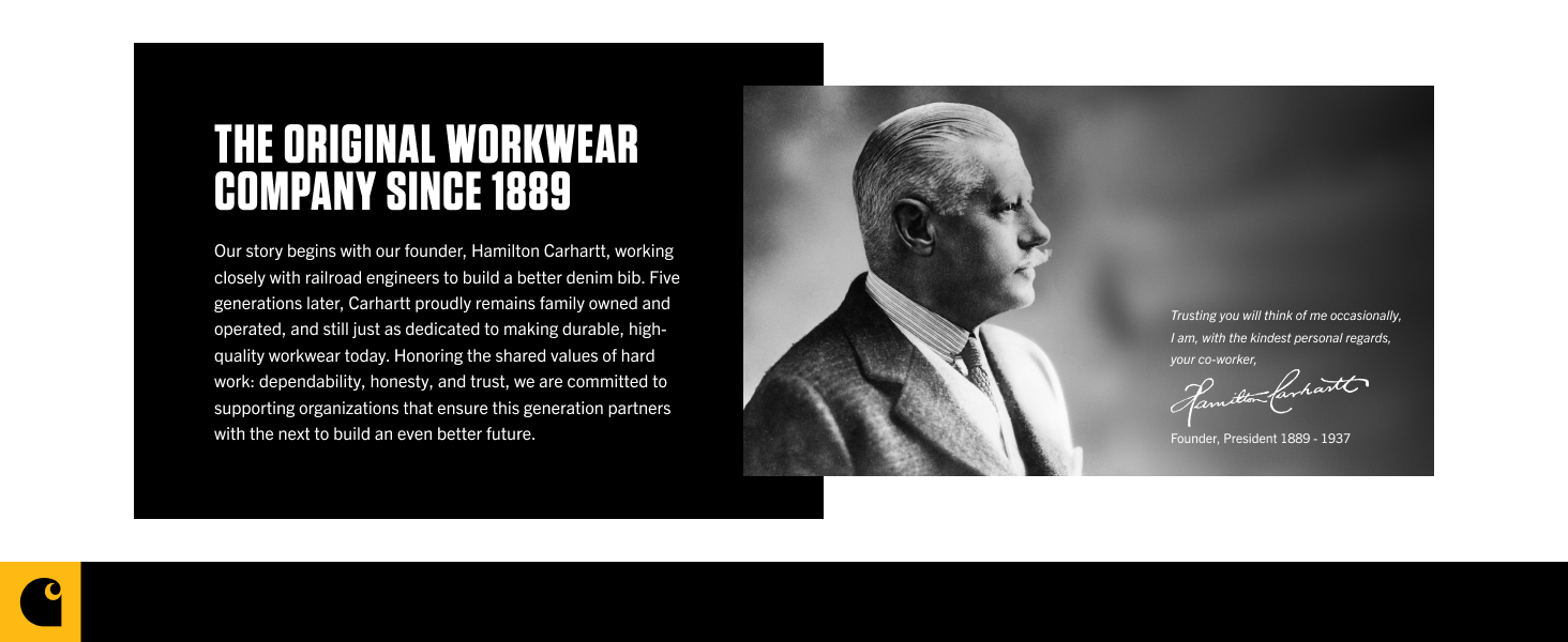The original workwear company since 1889