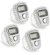 Mozff 4Pcs Electronic Tally Counter with Display, Resettable Portable Electronic Finger Counter f...