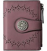 Tipmile Small Wallet for Women Bifold RFID Blocking Card Holder Leather Wallets with Zipper Coin ...