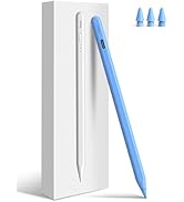 iPad Pencil 6th-11th Generation,10 Mins Fast Charge Stylus Pen,Palm Rejection&Tilt Sensitivity,Co...