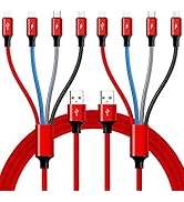 Multi Charging Cable,10Ft 2Pack Multi Fast Charging Cord, Braided Universal 4 in 1 Charger Cable,...