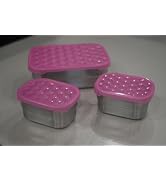 Tanjiae Stainless Steel Lunch Containers for Kids | Leak Proof BPA Free Snack Containers with Sil...