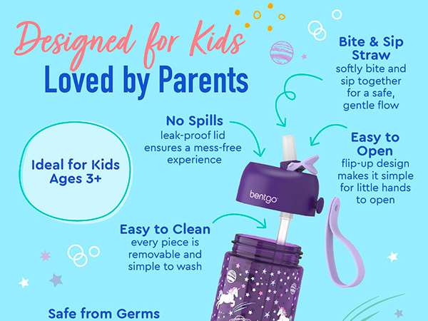 bentgo, bentgo kids, bentgo kids water bottles, kids water bottles, leak-proof water bottles