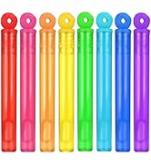 32-Piece 8 Colors Mini Bubble Wands Assortment Party Favors Toys for Kids Child, Christmas Celebr...