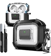 R-fun for AirPods 4th Generation Protective Case, Compatible with Magsafe, Magnetic Automatic Loc...