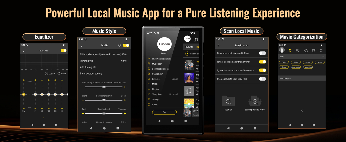 for both local music and on line streaming