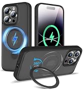 TaeliorTech 2025 Upgraded 360° Rotatable Magnetic Ring Stand for iPhone 14 Pro Case,Compatible wi...