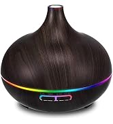 550ML Black Aroma diffusers for Essential Oils, Large Office Essential Oils Aromatherapy Diffuser...