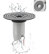QruiLanTu Odor-Proof Shower Drain Plug with Magnetic Backflow Preventer, Hair Catcher, and Variab...
