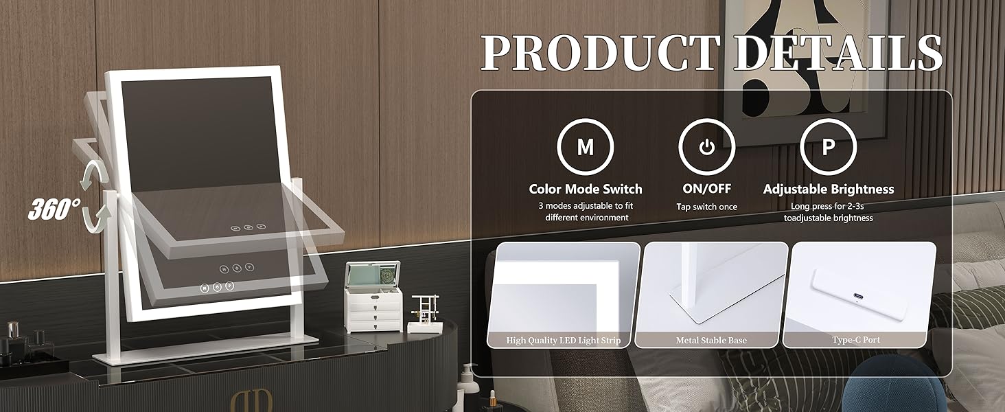 vanity mirror with lights