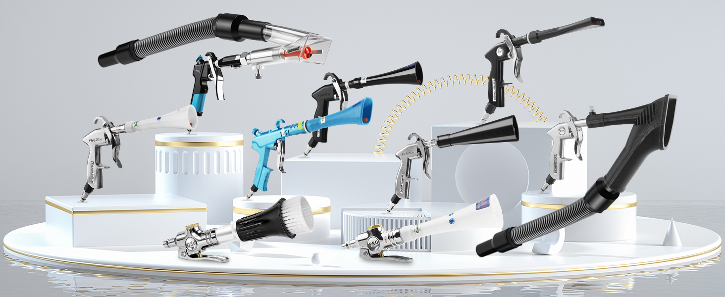 Cleaning Gun Quickly Blasts Dirt and Dust from Surface Works with Air Compressor