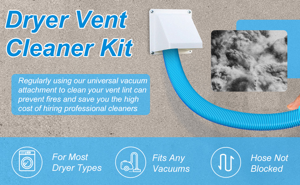 Clarissaway Dryer Vent Cleaner Kit