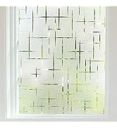 Finnez Frosted Window Film Non-Adhesive, Frosting Privacy Film for Glass Windows, Self Static-Cli...