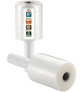 2 Pack Industrial Strength Mini Hand Stretch Wrap 5" 1000 Ft Roll 80 Gauge Thick, Shrink Wrap Rol...