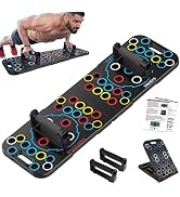 56-in-1 Push Up Board, Multi-function Foldable Push Up Bar, Portable Push Up Handles for Floor, P...