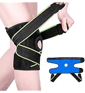 Knee Brace for Arthritis Pain and Support with Side Stabilizers & Patella Gel,Compression Knee Br...