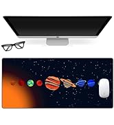 Large Gaming Mouse Pad for Desk Cover,35.43 X 15.75 Inches Larger Black Computer Desk Pad Mat for...