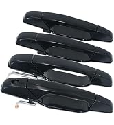 Anumit Exterior Door Handle, 4PCS Front Rear Driver Passenger Car Door Handles for 2007-2014 Chev...
