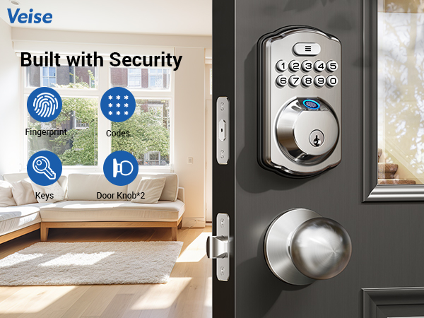 keyless entry door lock for front door