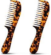 2PCS Wide Tooth Comb Curly Hair Detangling Comb Large Detangler Hair Combs For Women Men Thick, W...