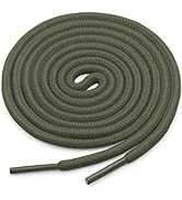 YJRVFINE Round Shoe Laces for Sneakers: Boot Hiking Athletic Shoelaces for Men&Women- 2 Pairs