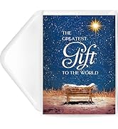 Eacyart Religious Christmas Cards- Boxed Christmas Cards with Envelopes & Stickers- Bulk New Year...