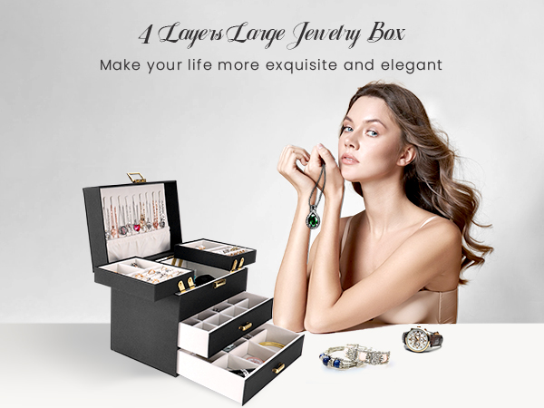 4 Layers Jewelry Box