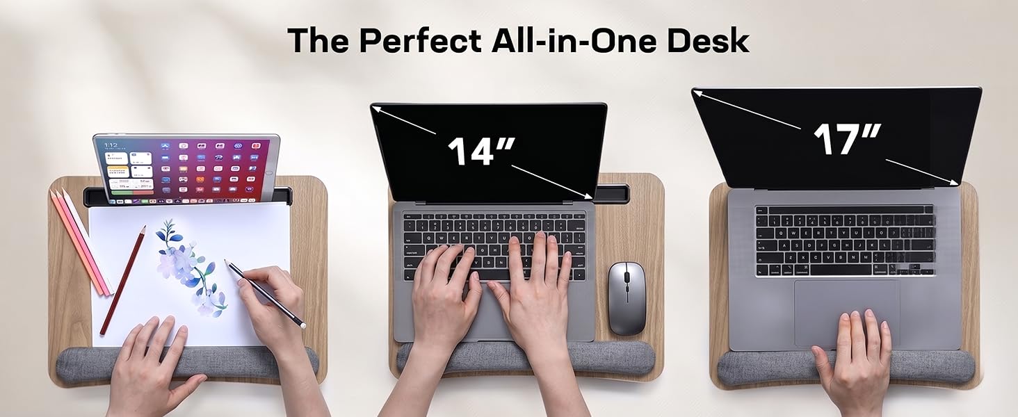 HNLD12 laptop lap desk lap desk with cushion laptop stand for bed for adults