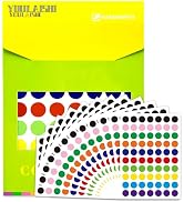 YOULAISHI 3500 PCS Color Coding Labels 3/4 Inch Colored Dot Stickers for Toddlers Office Student ...