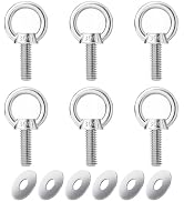 Hard Top Quick Removal Thumb Bolts with D Ring for Jeep Wrangler,Heavy Duty Stainless Steel Hardt...