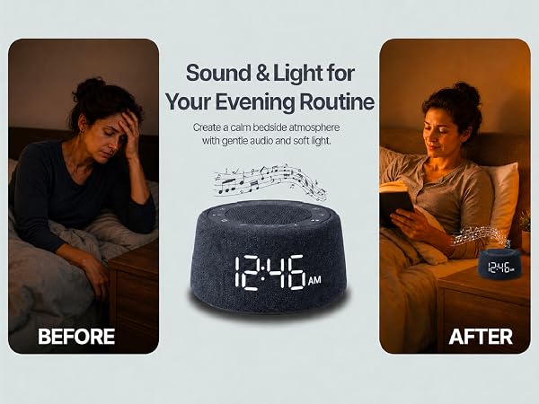 Bluetooth sound machine alarm clock