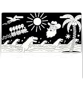 Black & White Cartoon License Plate - 0.4" Aluminum Personalized License Plate, 6" X 12" Novelty ...