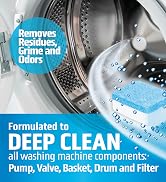 Washing Machine Cleaner Tablets 24 Pack - 1 Year Supply Washer Machine Cleaner Tablets, Septic Sa...
