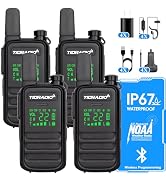 TIDRADIO TD-M11 Walkie Talkies Waterproof IP67, APP/Web Bluetooth Programming, Long Range FRS Two...